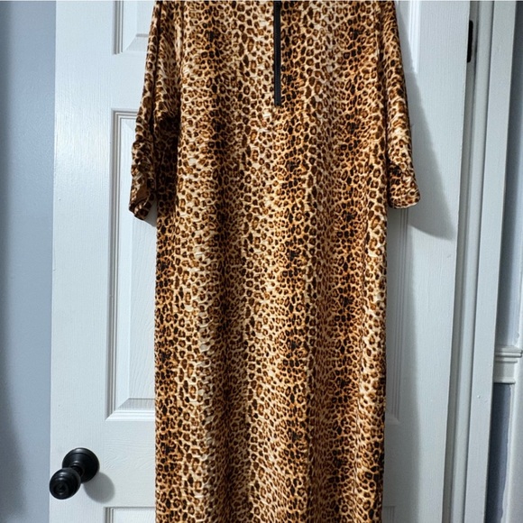 Leopard Print Long Sleeve Dress - Picture 3 of 5